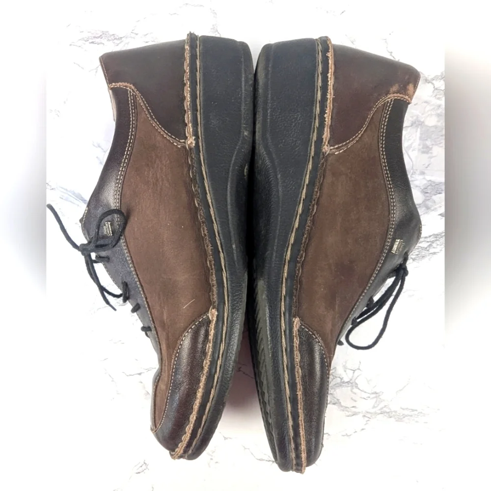 Finn Comfort Size 41 D Oxford Tie Shoes In Brown Made In Germany